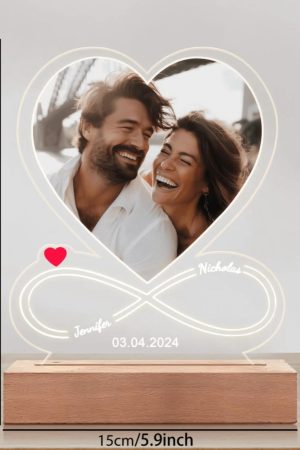 custom acrylic heart picture frame